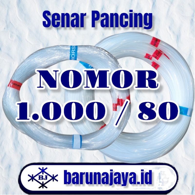 10Roll Senar Pancing - Senar Layangan - Senar Sikat Galon No. 80 / 1000