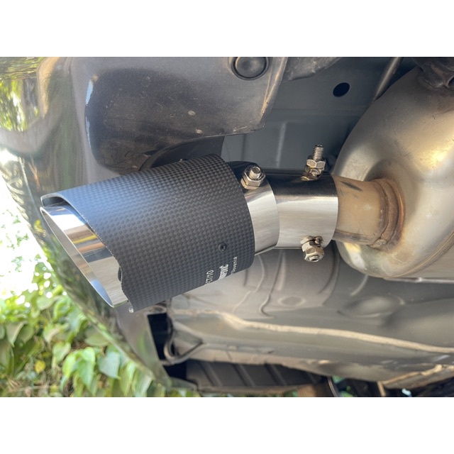 Akrapovic Pipa Knalpot Bahan Serat Karbon Dengan Sudut Bisa Disesuaikan (Inlet 63 / 76mm)