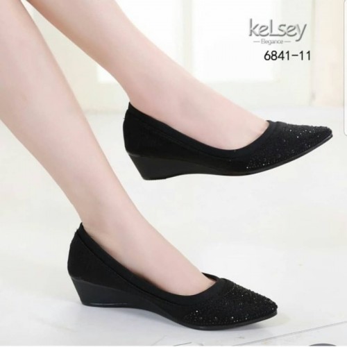 SEPATU WANITA WEDGES WANITA SEPATU WEDGES  SEPATU PANTOPEL PENTOPEL WANITA SEPATU FORMAL KEKINIAN
