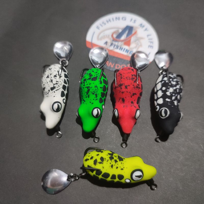 SOFT FROG Curut bengkok 4cm ps lure I Umpan casting ikan gabus dan toman