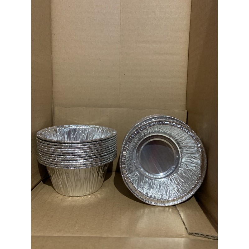 Alu Aluminium Tray Alumunium Foil Tempat Kue Oven RX 2150 RX2150 RX-2150 Bulat Lingkaran 150 ml Isi 