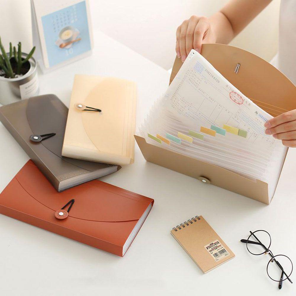 Chookyy 13saku Expanding File Folder Rumah Kantor Supplie Expandable Business Document Organizer Untuk B6