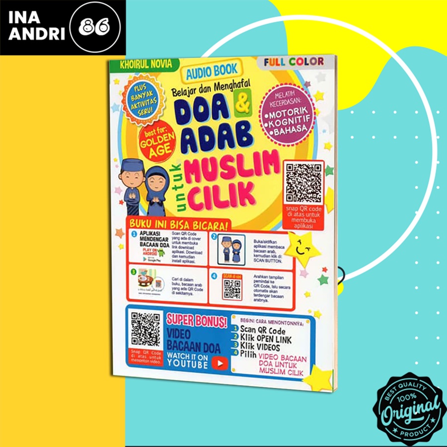 

BUKU ANAK ISLAMI BELAJAR DAN MENGHAFAL DOA ADAB UNTUK MUSLIM CILIK