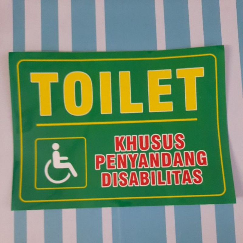 Stiker Toilet Disabilitas