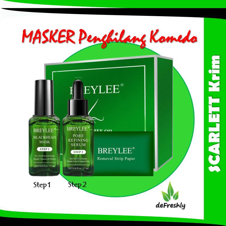 [BPOM] BREYLEE STEP 1 Blackhead Mask Peel Off &amp; Breyle Serum STEP 2 (Masker Penghilang Komedo)