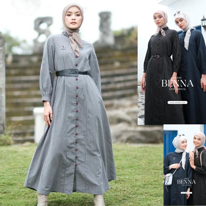 Benna Dress Gamis by Aneuku