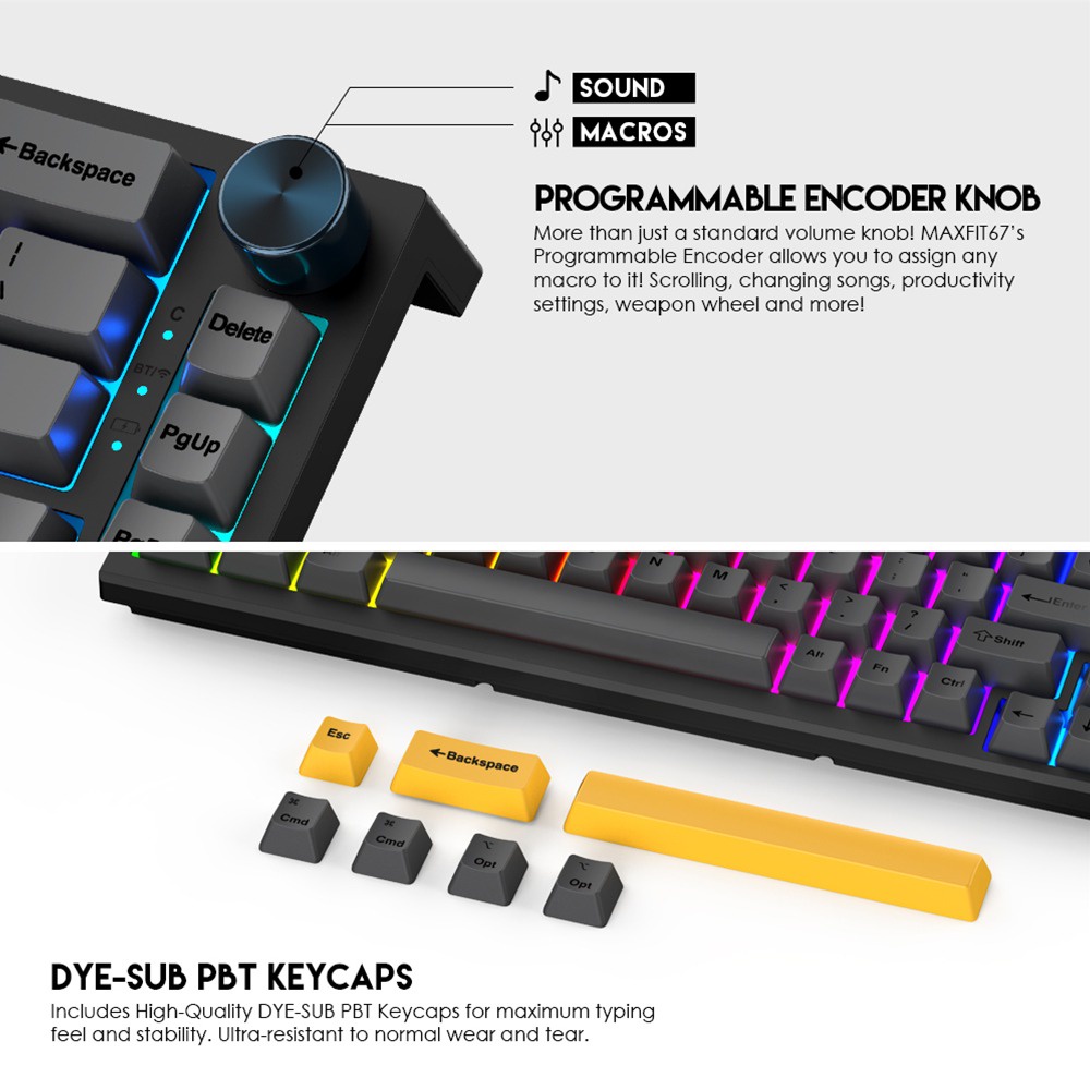 Fantech MK858 Maxfit67 Modular Mechanical Gaming Keyboard