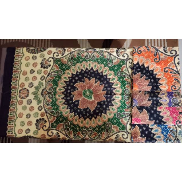 Taplak meja motif kipas taplak ruang tamu taplak batik 
