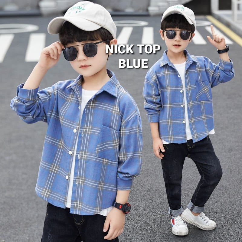 BAJUKIDDIE NICK TOP KEMEJA CASUAL FASHION ANAK COWOK KOREA IMPORT