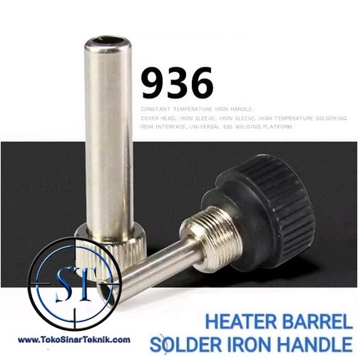 Kepala Solder Station Heater Barrel Soldering Iron Adjustable Headle Selongsong Adapter Gagang Besi Untuk Solder Hakko