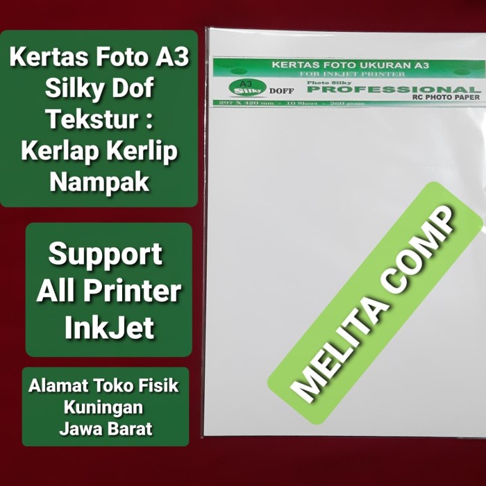 

(DISKON TERMURAH) Kertas foto silky Dof Spectra A3