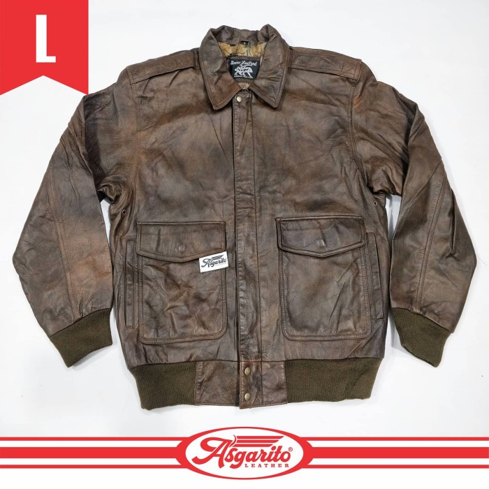 jaket kulit pilot bomber