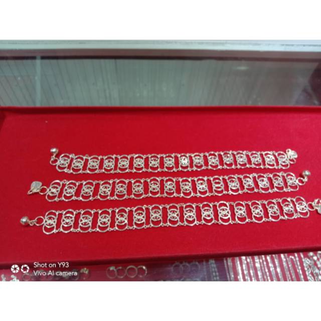 Gelang dewasa channel perak