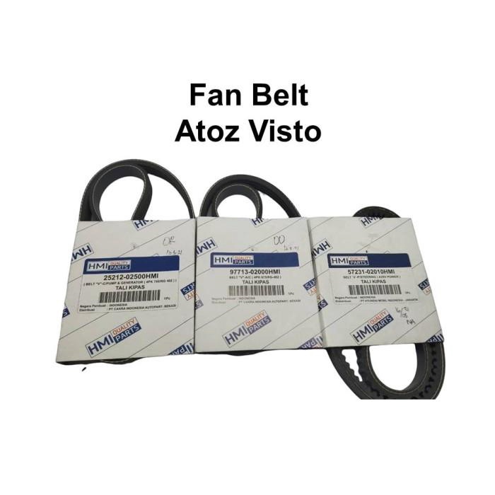Belt | Fan Belt Set Atoz Visto (3Bh) Vbelt Tali Kipas Hyundai Atoz Kia Visto