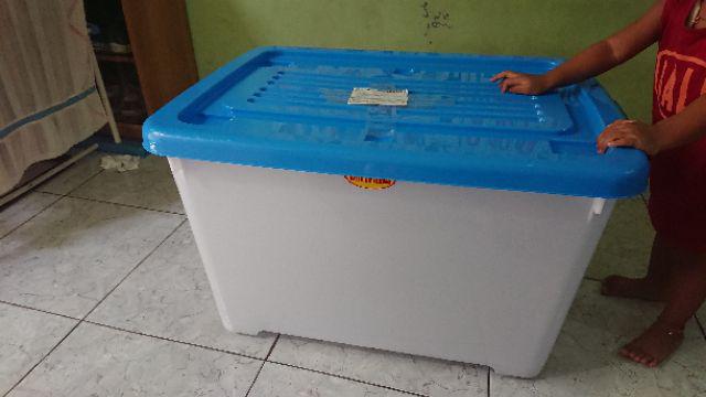 Shinpo 116 Container Mega Box Plastik Cb 130 Liter Dengan Roda (by Gojek Only)