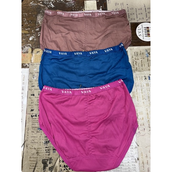 (6pcs) CD celana dalam perempuan VAYA 298 karet boxer