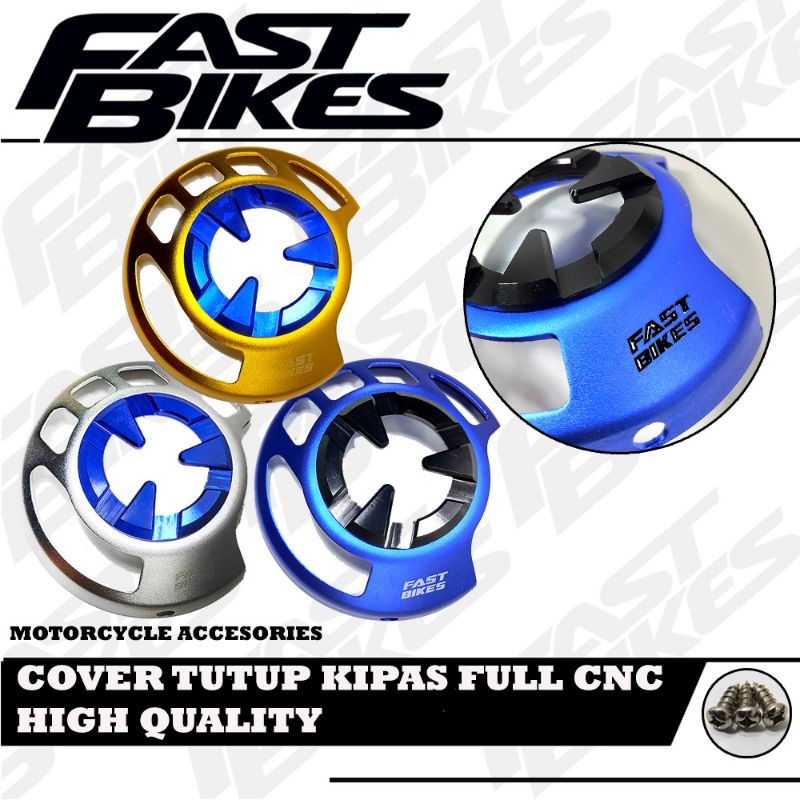 Tutup Kipas Cnc Beat,Vario,Scoopy,Fino,Mio,Nouvo Merk Fast Bikes Original