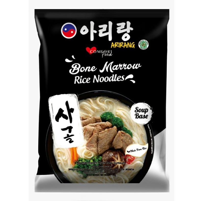 

Arirang Bone Marraw Rice Noodles kwetiuw Instant kuah rasa sumsum 70 g