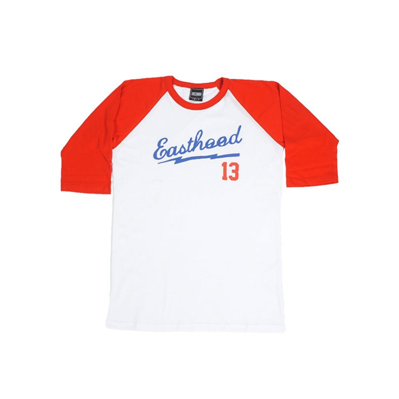 

Easthood Kaos Reglan Baseball Font Putih Merah