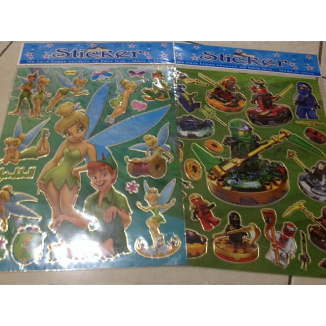 

Sticker/stiker karakter motif film kartun anak-anak