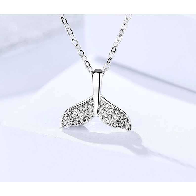 Kalung Perak Mermaid 925 Sterling Silver Import Korea Elegant Cocok Hadiah KS034