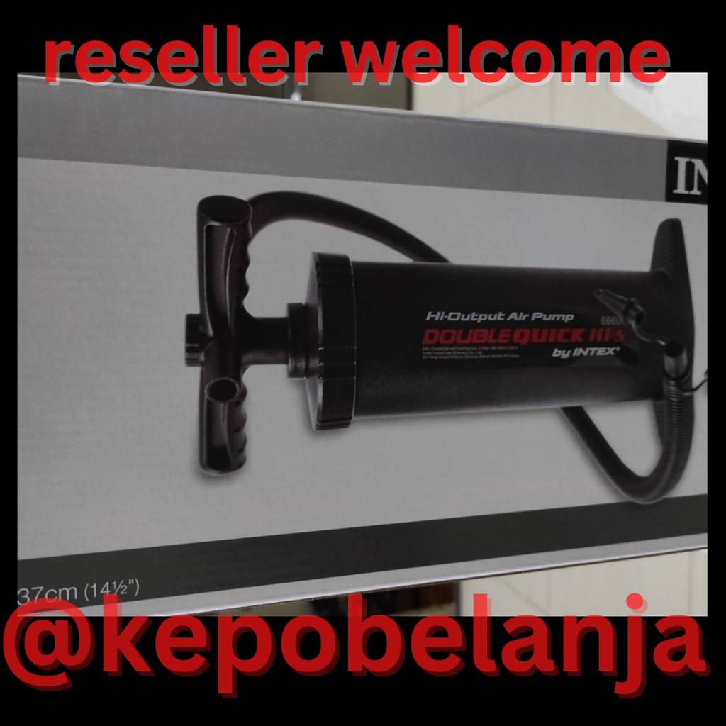 TERMURAH Pompa kaki double power intex 68605 pompa manual perahu karet kasur MURAH ASLI ORIGINAL