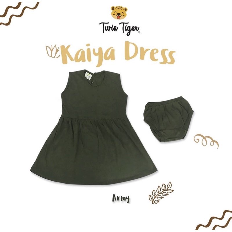 Twin Tiger Kaiya Dress Baby - Dress Anak