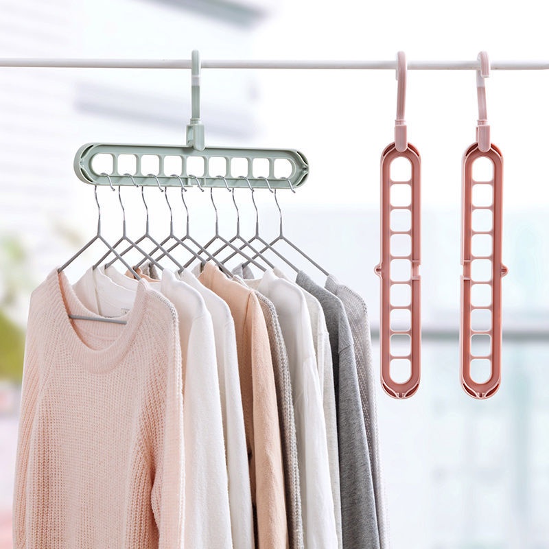 Magic Hanger 9 In 1 / Magic Hanger Gantungan Baju 9 Lubang Bisa Putar 360 Derajat