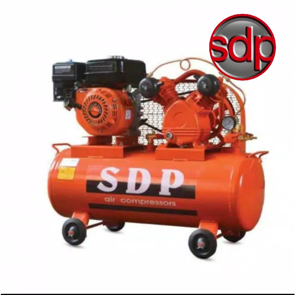 KOMPRESOR ANGIN BENSIN 1/2 HP SDP + GX160 SHARK 5.5HP