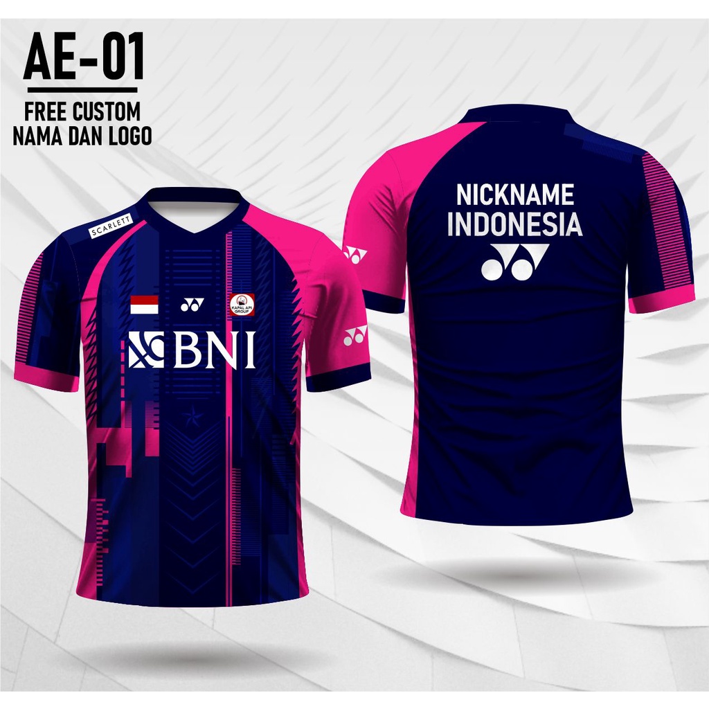 Jersey badminton Timnas Indonesia All England 2022 Yonex AE 01