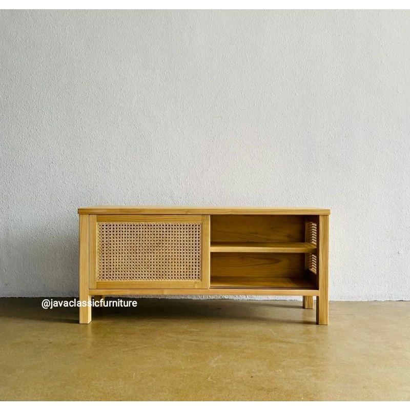 BUFET SCANDINAVIA RETRO MINIMALIS ROTAN VINTAGE CABINET TV DRAWER MURAH PAJANGAN KAYU JATI TPK BERKUALITAS FURNITURE JEPARA-1