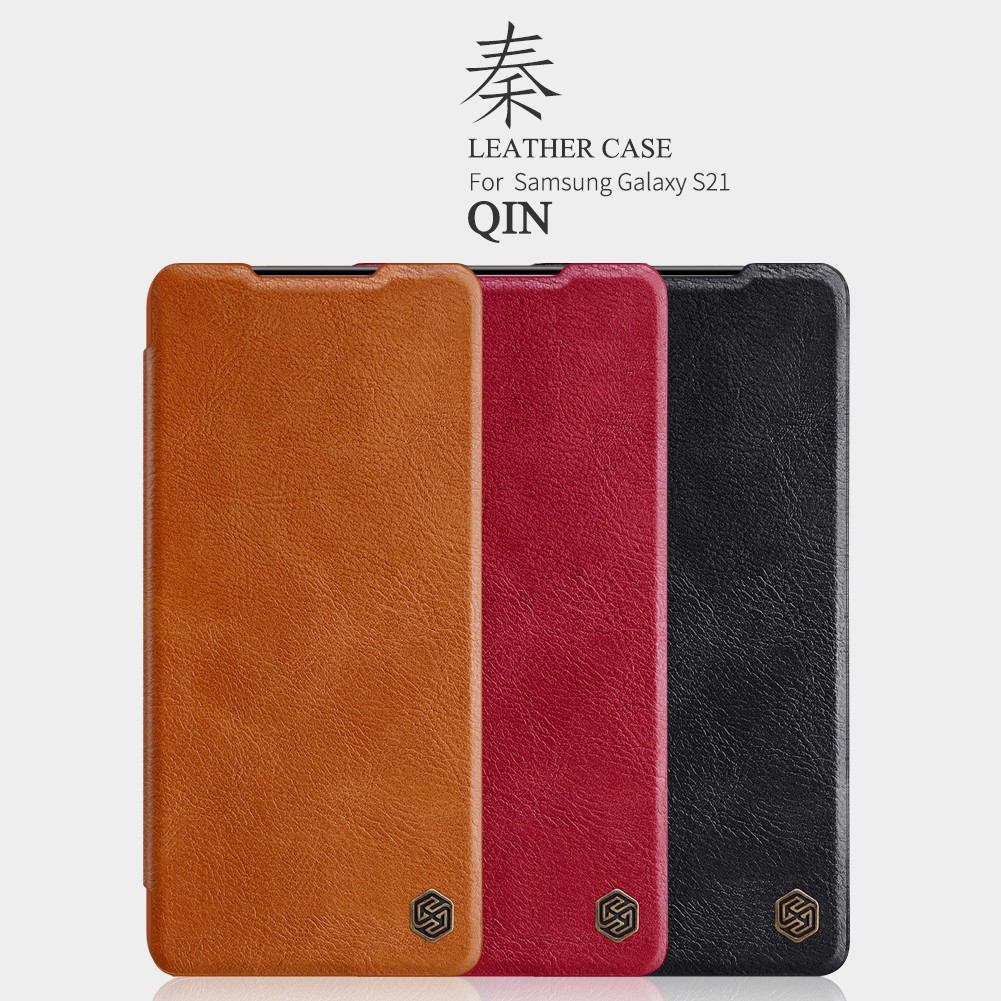 Flip Cover SAMSUNG Galaxy S21 Nillkin Qin Leather Case Ori