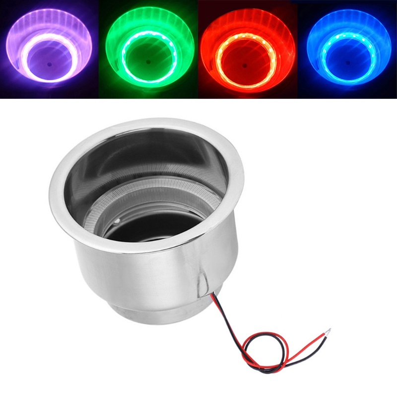 Cre Cup Holder Dengan Lampu Led 15smd Untuk Perahu