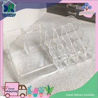 BONTANG  ACRYLIC MAKE UP CASE AKRILIK KOTAK ORGANIZER 1107