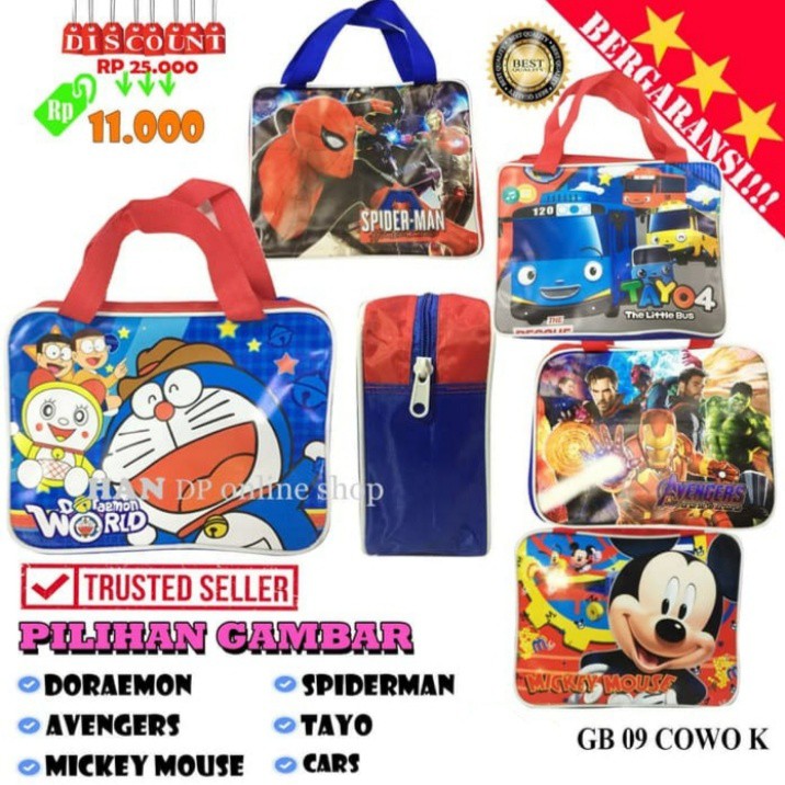 

Tas Tenteng Anak Karakter Doraemon/Jinjing/GoodieBag/TasSouvenir Ultah