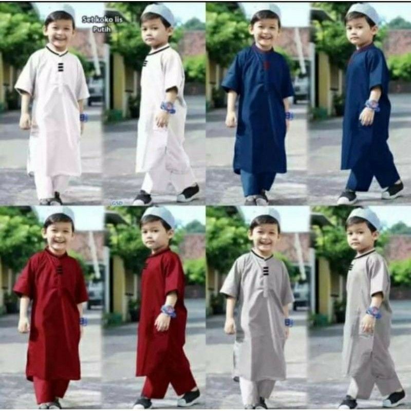 BAJU KOKO ANAK BAJU KOKO PAKISTAN ANAK 1-12 TAHUN BAJU SETELAN KOKO ANAK PAKISTAN