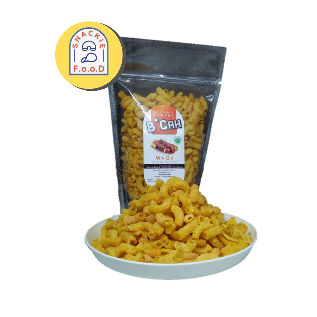 

snack jajan MAQUE "makaroni barberque" B'cah