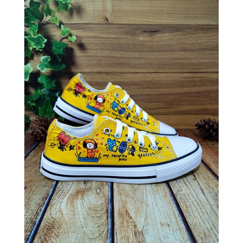 PROMO TERBARU&gt;&gt;&gt;&gt;SEPATU ANAK SEPATU ANAK PEREMPUAN &amp; SEPATU ANAK LAKI LAKI CONVERSE BTS BT 21 SUNFLOWER KUNING GRADE ORIGINAL