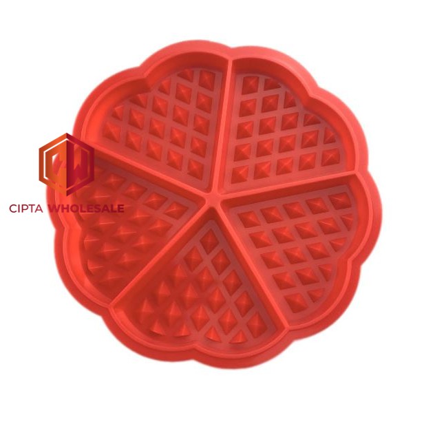 Loyang Silicone Waffle Cetakan Waffle Non-Stick Baking Mould