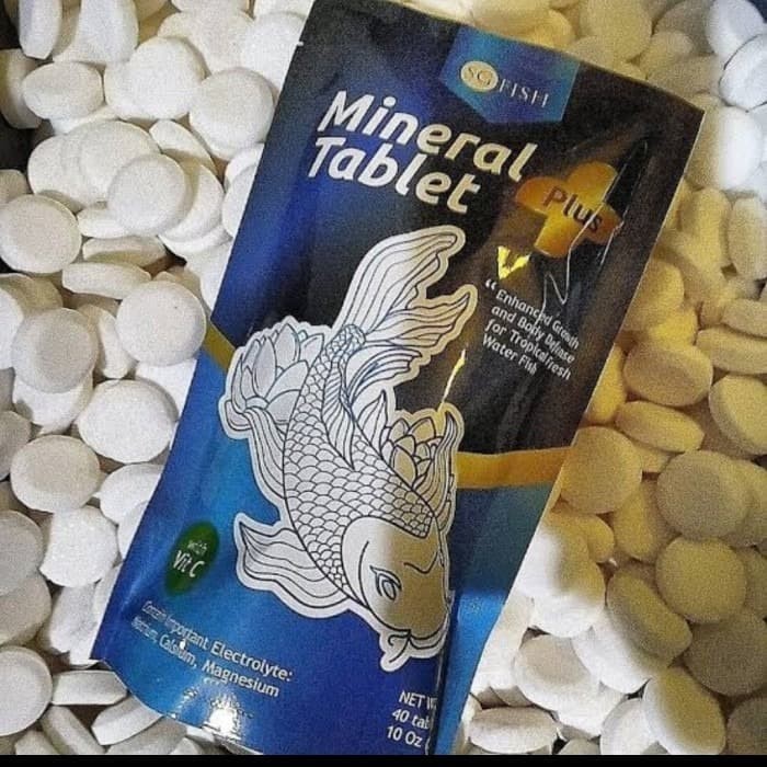 SG FISH - MINERAL TABLET PLUS VITAMIN C GARAM IKAN 40 TABLET 280 GRM