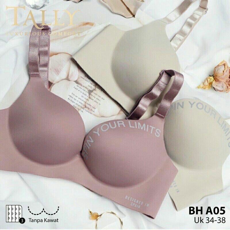 ARA98STORE - BH BRA CUP B A05 TALLY - TALLY BRA TANPA KAWAT BUSA TEBAL- BH PENGANGKAT PAYUDARA - SIZE 34 36 38 - BH SEAMLESS A05 TANPA JAHITAN - BH NEW - BH NYAMAN DI PAKAI - ARA98STORE - BH BRA SPIN YOUR LIMITS