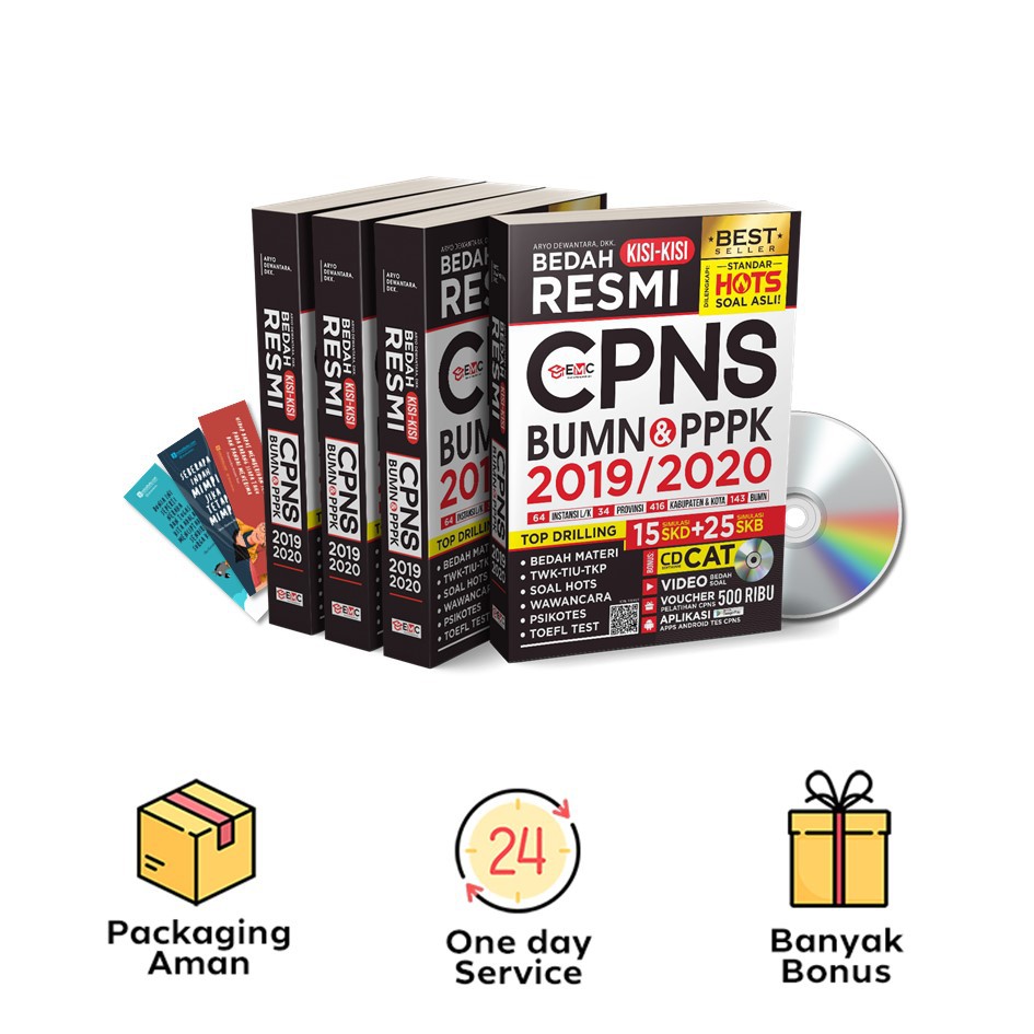 Buku Bedah Kisi2 Resmi Cpns Bumn Pppk 2019 2020 Free Cd Emc Shopee Indonesia