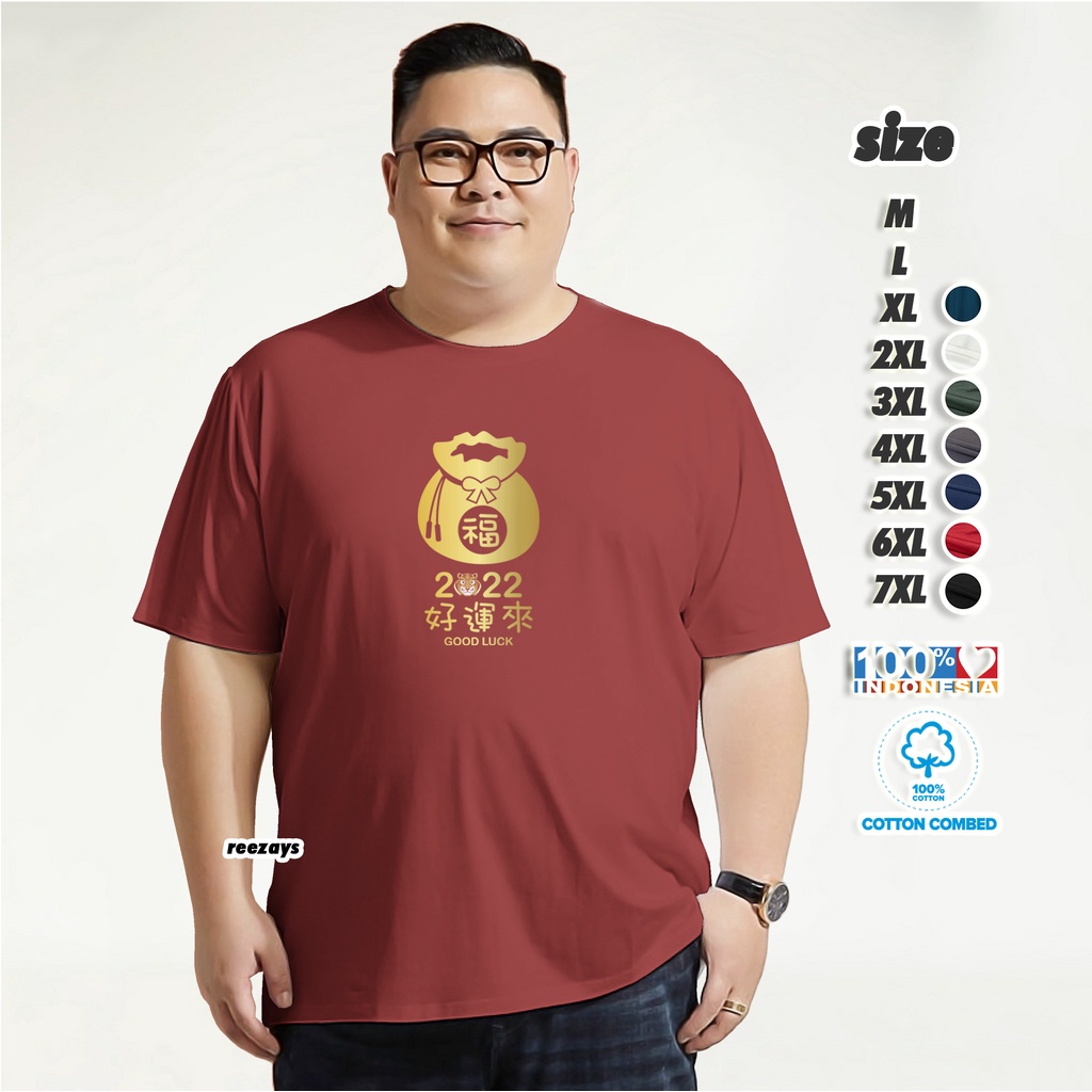 KAOS IMLEK HARIMAU 2022 BAJU IMLEK PRIA MACAN TIGER KASO PRIA JUMBO TSHIRT COTTON COMBED 30s UKURAN 