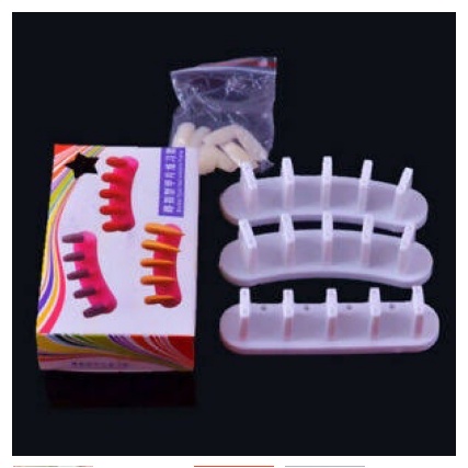 3pcs nail stand holder dudukan latihan kuku exercise rack nail tip stand