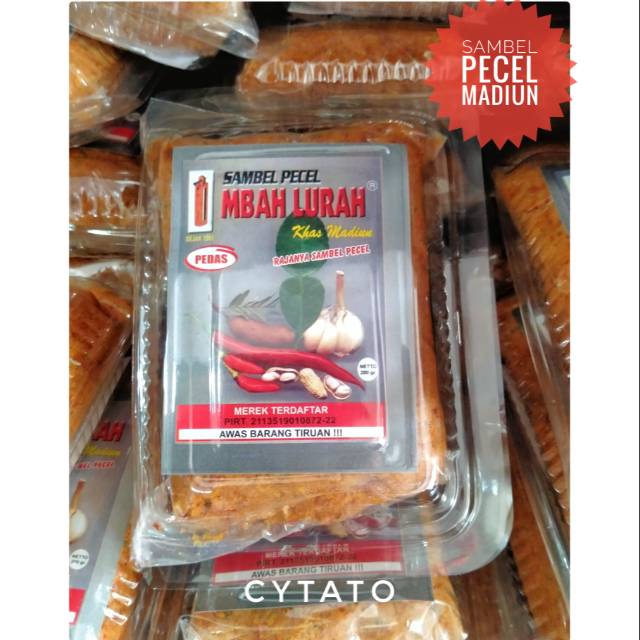 

Bumbu Sambel Pecel Madiun Mbah Lurah 200 Gram