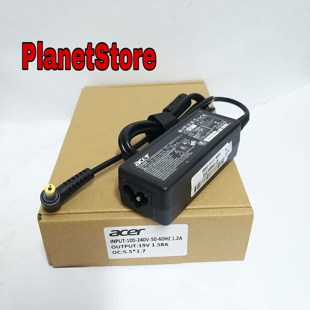 CHARGER / ADAPTOR ORIGINAL ACER ASPIRE ONE D255 D257 D260 D270 ACER 722 ACER 725 ACER 756 19V-1.58A
