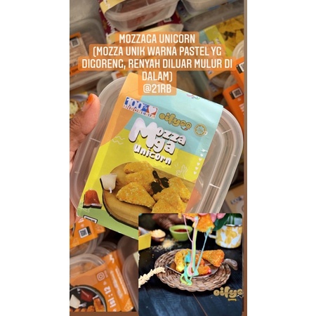

mozzaga unicorn mozza goreng warna warni oifyoo