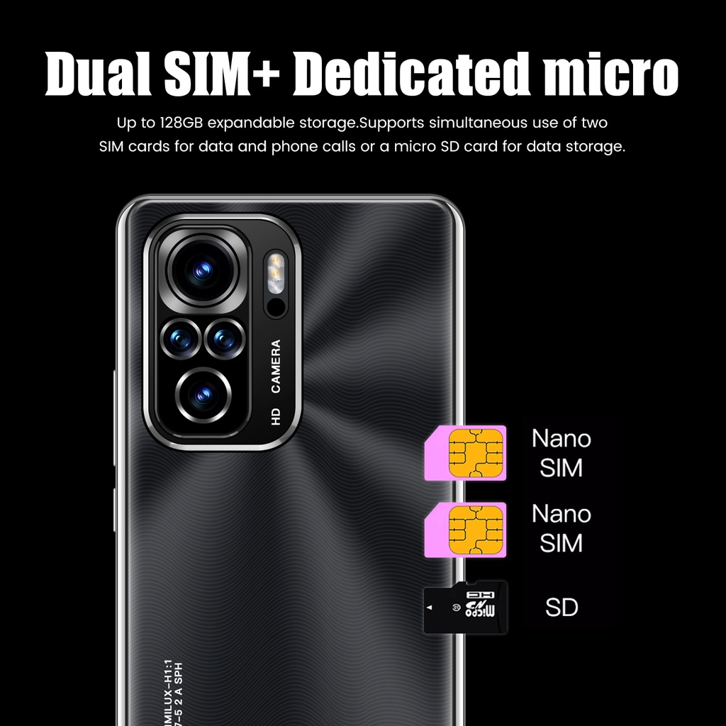 Note 10 Plus Smartphone 12GB+512GB Terbaru Asli HP Android Murah 7.2Inci Gaming Full Screen Handphone 4G/5G Global Version