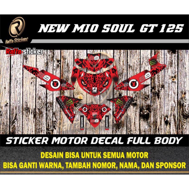 Mio Soul Gt 125 - Decal Sticker Motor Full Body Yamaha Mio SOUL GT - Variasi Full Body
