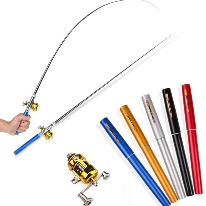 Pancingan Pulpen Mini Fishing Rod Pen Joran Pancing Pulpen Pancingan